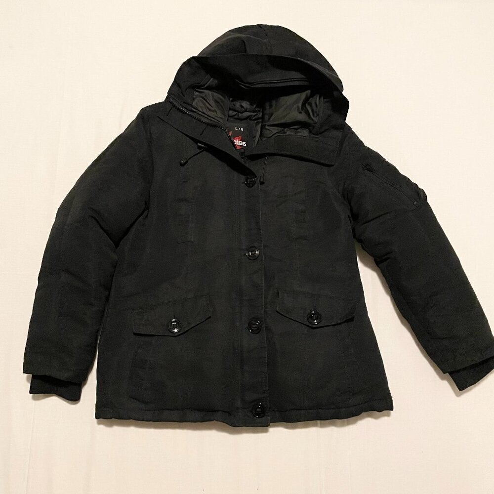 Bluenotes Winter Jacket Black Womens Size Large